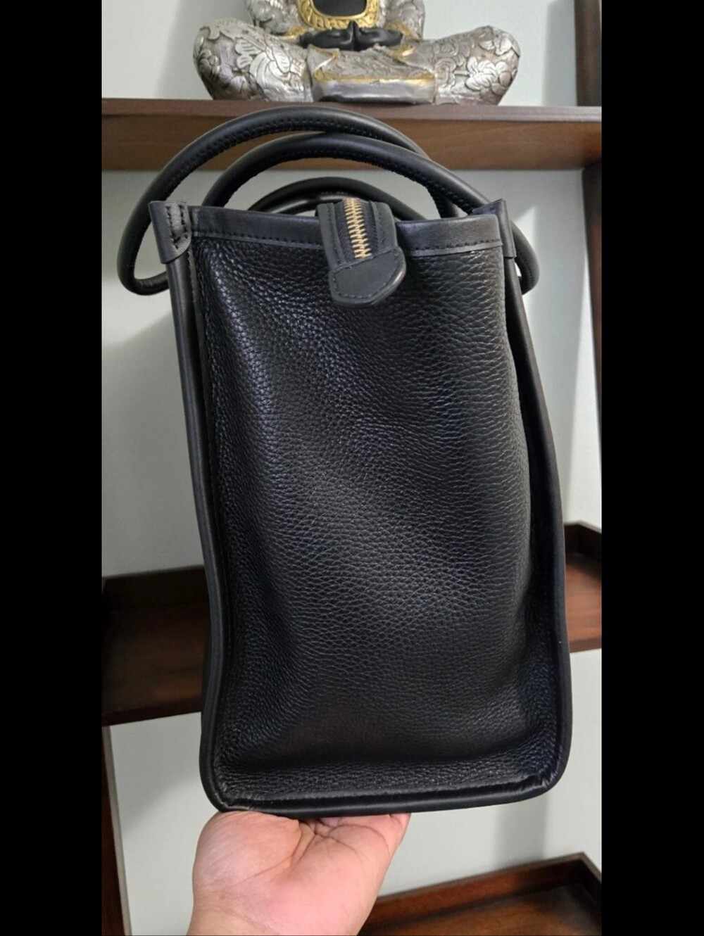 Kate Spade New York Black Leather Tote Large Shoulder Bag Logo RETAILS FOR $399 - Picture 6 of 11